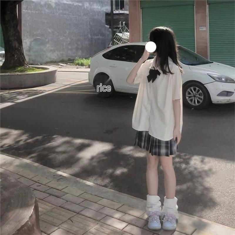 Academy Style Japanese School Uniform Set with Cute Peter Pan Collar