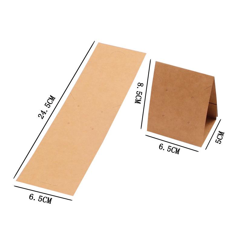 20pcs/lot Foldable Stud Earring Display Cards Cardboard Holders Earrings Organizers Hang Tag For Diy Making Jewelry Packaging