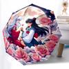 Printed Inuyasha & KagomePrinted Folding Umbrella,Outdoor,Leisure,And Travel Umbrella,Durable Umbrella Fabric,Birthday And Holiday Gift