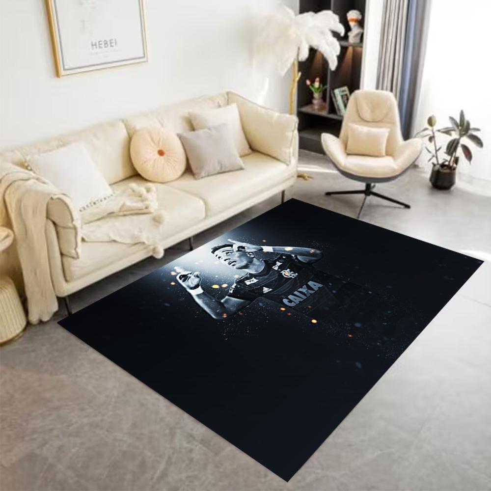 Football Player Action Area Rug Design for Dining Room Balcony Decorate room Study room Antislip Carpet Anime Office Decor