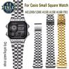 Ремешок для часов AE-1200 Для Casio AE1200 AE1300 A159 A158 A168 F91 Ретро Маленький Квадратный Нержавеющая Сталь Ремешок для Часов 18мм Мужской Браслет
