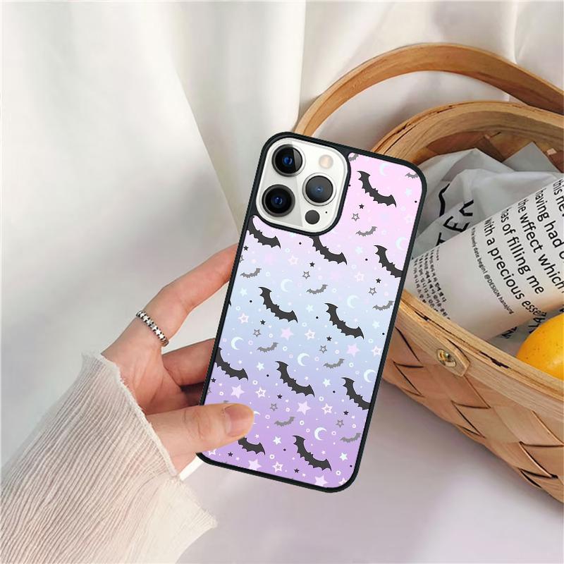 Goth Vampire Bat Gothic Celular Mobile Smartphone Cases For iPhone 17 Air 16e 15 14 12 13 11 Pro MAX Plus Fundas