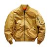Men's Spring MA-1 Bomber Jacket: Solid Color Motorcycle Outerwear, Plus Size Baseball Collar Flight Suit
