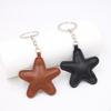 "M Series Leather Star Keychain - DIY Pendant Jewelry & Dress Accessory"