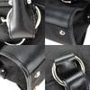 USED Salvatore Ferragamo EX-21 4913 Gancini canvas/leather black SilverMetal