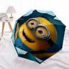 1pc Minion Self-Folding Umbrella, 8-Bone Compact Travel Umbrella, Durable Plastic And Iron Frame095