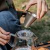 Lightweight Tea Strainer with Folding Handle Coffee Dripper Holder