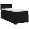 Box Spring Bed with Mattress Black 90 x 190 cm Fabric