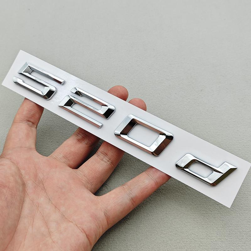3D ABS Car Letters Logo 520i 530i 540i Rear Trunk Badge Sticker Decals For BMW 5 Series 520i 530i 540i G30 Auto Tail Marking