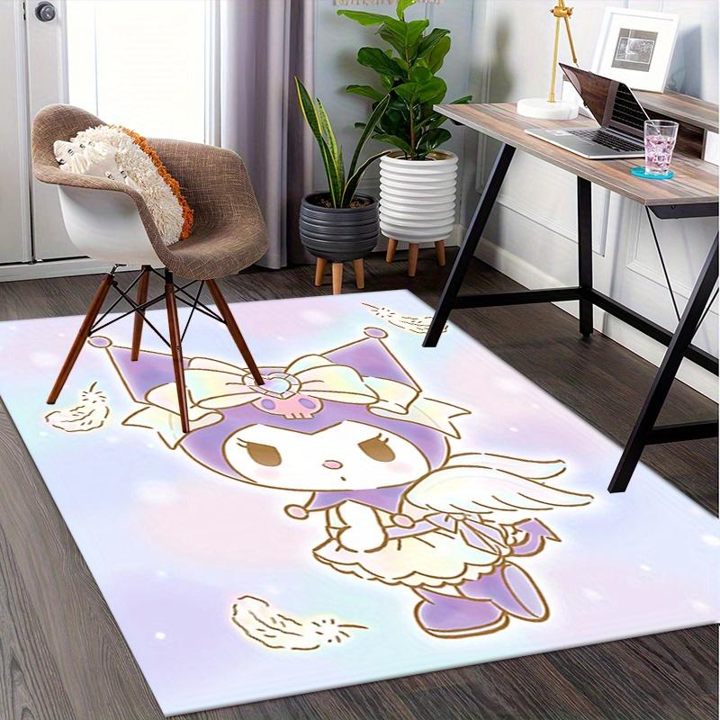 Office Rug Kuromi, Jester Anti-Slip Rug, Machine Washable for Living Room, Bedroom, Office, Multiple Sizes, Bedroom Mat, Decorative Mat, Durable Mat,