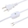 1.8M 6FT 18AWG Lamp Power Cord Replacement E12 Socket Gear Switch Fork Terminal Easy Install