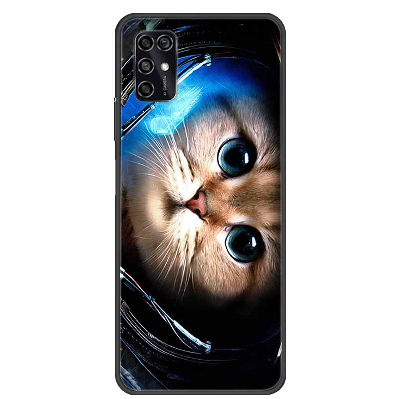 Для ZTE Blade V2020 Умный Чехол Черный Бампер Силикон ТПУ Мягкий Чехол-Крышка для Телефона Для ZTE Blade V20 Smart 8010 Funda Мультяшный Coque