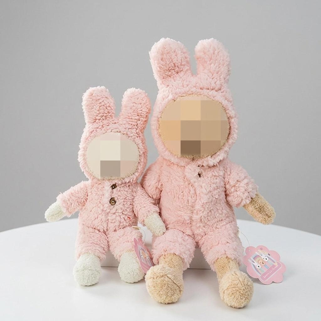[Cloth Only]  the Cloth Set for 30CM &45CM &65CM Cartoon Dolls, Plush Jumpsuit Includes 1 Jumpsuits  and 1 Headgear.