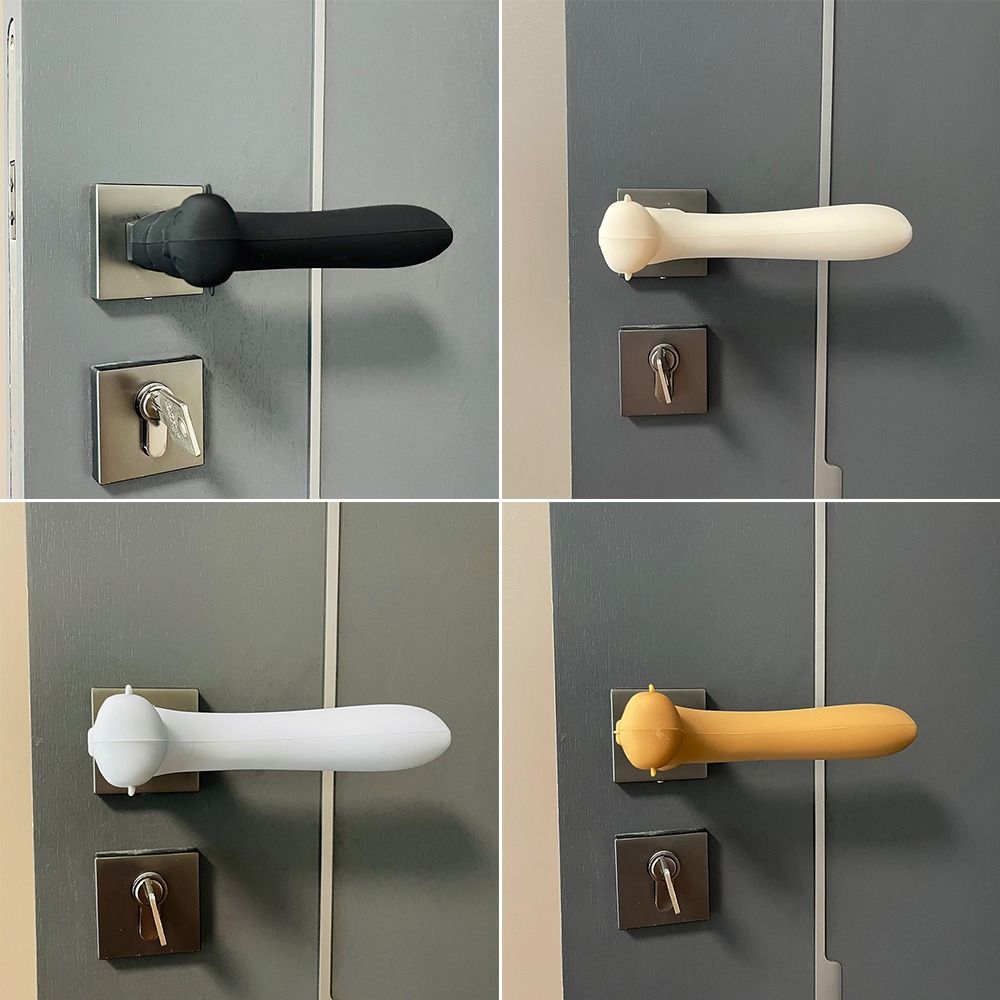 Противоударный чехол для дверной ручки, силиконовая защитная накладка, переносной чехол для дверной ручки, украшение для дома