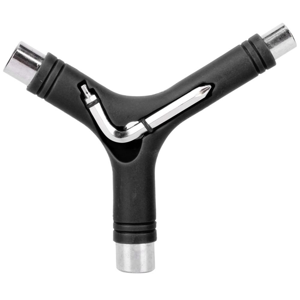 2PCS Y Type Skateboard Wrench Five Functions Longboard Wrench Durable Skate Wrench For Longboard