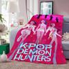 Певец K-Kpop D-Demon H-Hunters Плед Теплый и Мягкий Подходит для Спальни Гостиной Дивана Кровати Офиса Путешествий Кемпинга