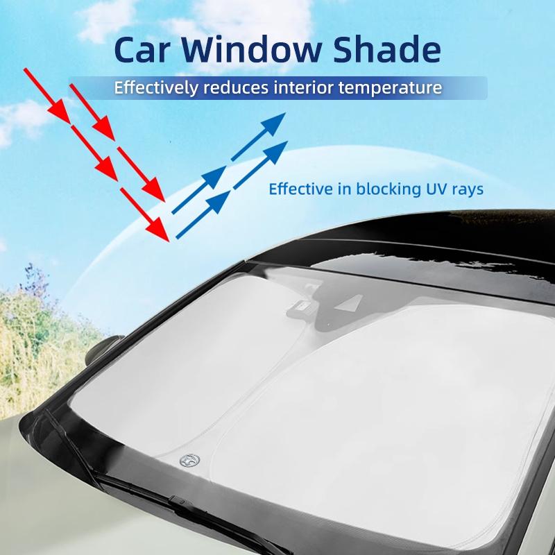 BER1 Car Front Sunshade 360° Foldable UV Protection Cover Auto Summer Accessories For Proton Exora Iriz R3 Wira Saga Satria Magma X50