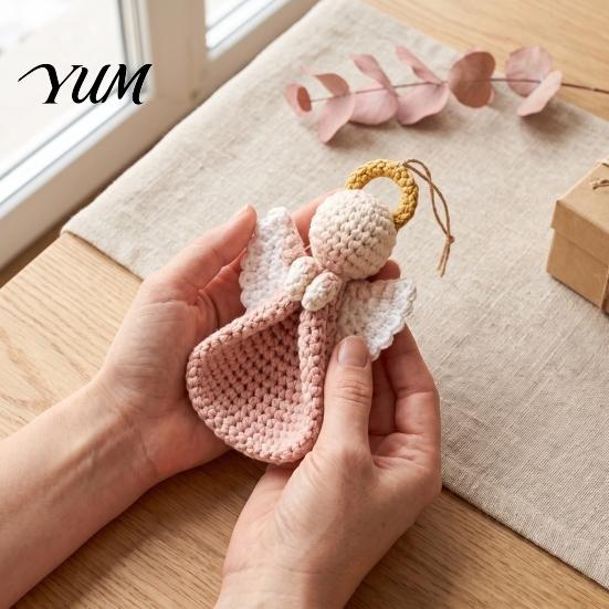 Стартовый набор для вязания Ангел-украшение Набор для вязания крючком, DIY Шарм Поделка Исцеляющее Украшение Ручная работа Подвесные украшения для Рождественской елки Домашней вечеринки