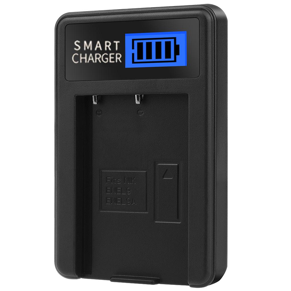 EN-EL9 EN-EL9A LCD USB Зарядное устройство для аккумуляторов камеры Одинарная док-станция для зарядки для D40 D3000 D5000 D40x D60 Аккумулятор камеры