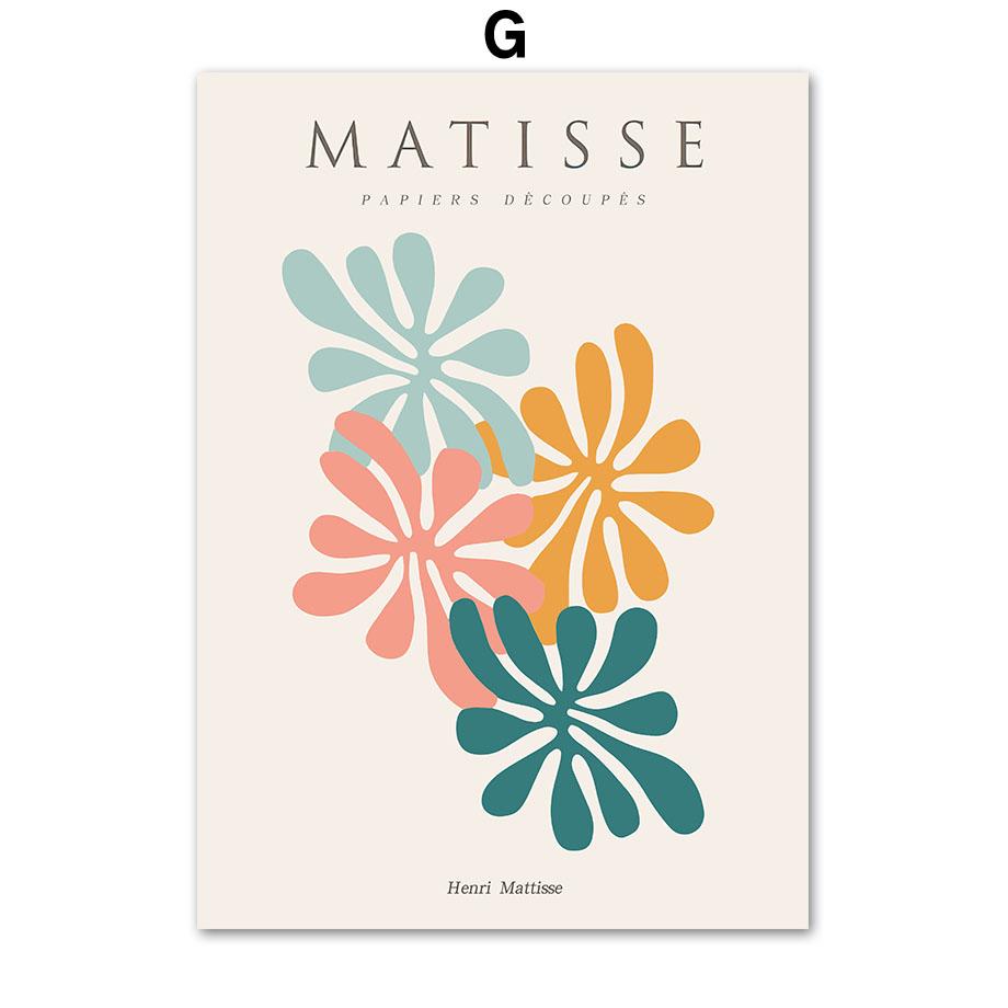 Матисс Пикассо линия портрет листья ботанические постеры и принты настенная живопись на холсте для гостиной декоративные картины