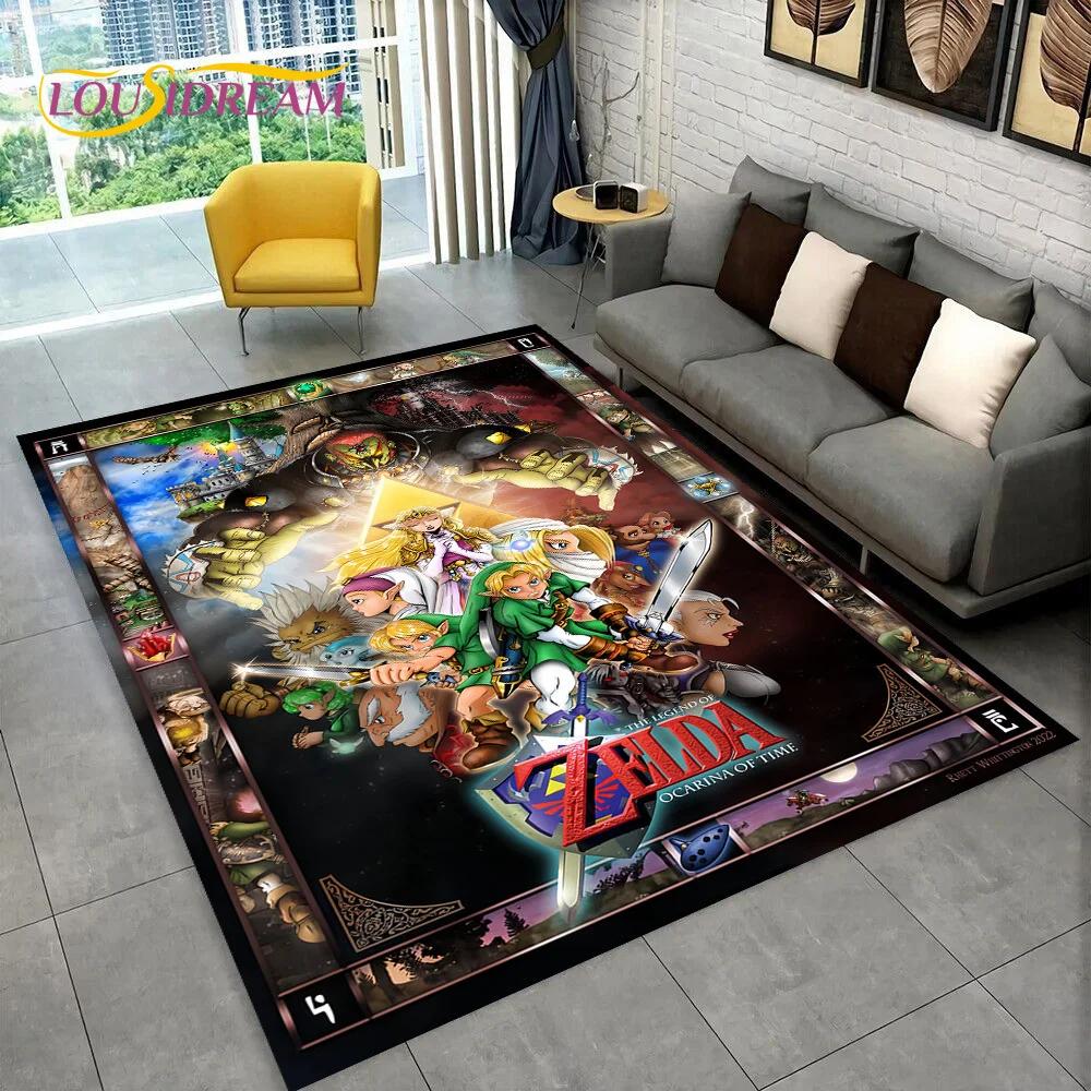 3D Z-Zelda2 HD Линк Игровой Мультяшный Ковер Коврик для Спальни Гостиной Домашний Декор Дивана, Детская Игровая Большая Декоративная Напольная Коврик