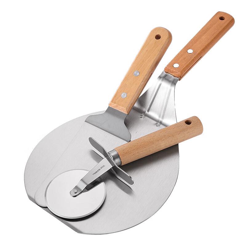 Beech Wood Handle Stainless Steel Pizza Tools