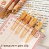 Набор из 6 ручек Kawaii Capybara Gel Pen, быстросохнущие черные и синие чернила, симпатичные гелевые ручки Press, эстетичные канцелярские принадлежности для школы и офиса