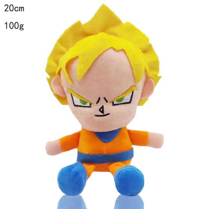 20cm Japan Anime Plush Toy Cartoon Role Goku Vegeta Piccolo Gohan Cute Figure Stuffed Dolls Child Gift