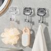 Plastic Strong Suction Cup Hooks Wall Hanging Keys Clothes Hooks Towel Racks  Kitchen