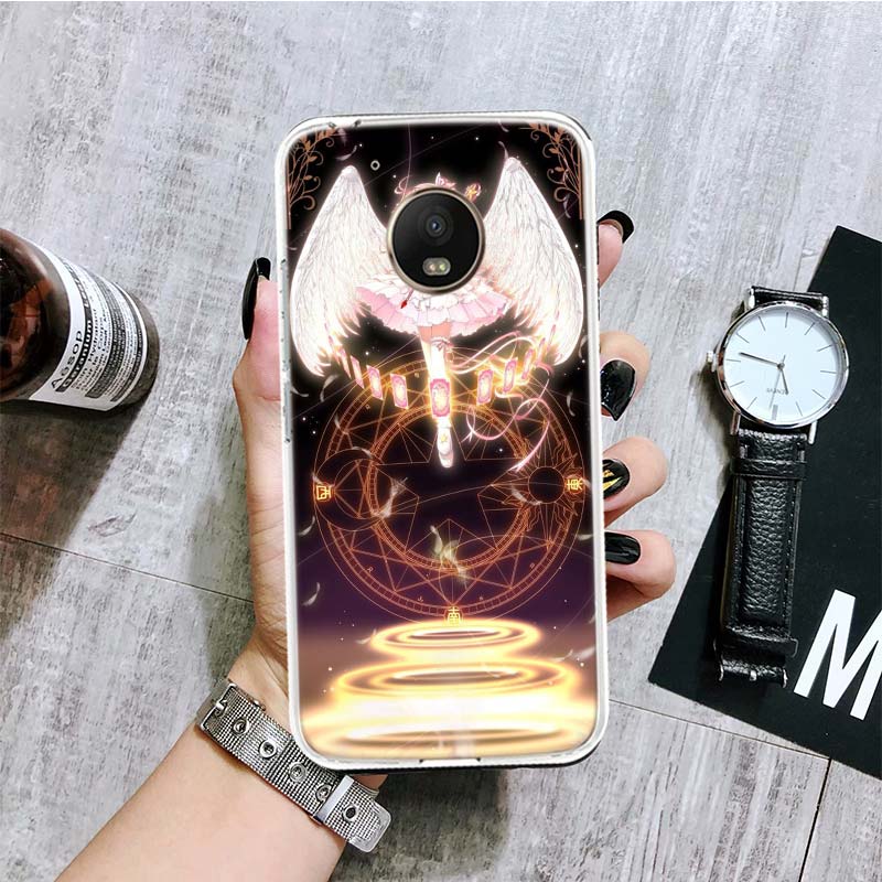 Чехол для телефона Card Captor Sakura Anime для Motorola Moto G9 G8 G7 G6 G5 E6 E5 E4 Plus Play Power One Action Macro Coque Cover Capa