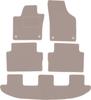 Бежевые велюровые коврики для: Минивэн Volkswagen Sharan II (2010-)