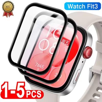 1-5 шт. 9D Изогнутая пленка для Huawei Watch fit3 Защитная пленка для экрана умных часов Не стекло Huawey Watch Fit 3 Watchfit3 Полное покрытие