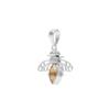 Citrine Bee Pendant: 925 Sterling Silver Charm Jewelry