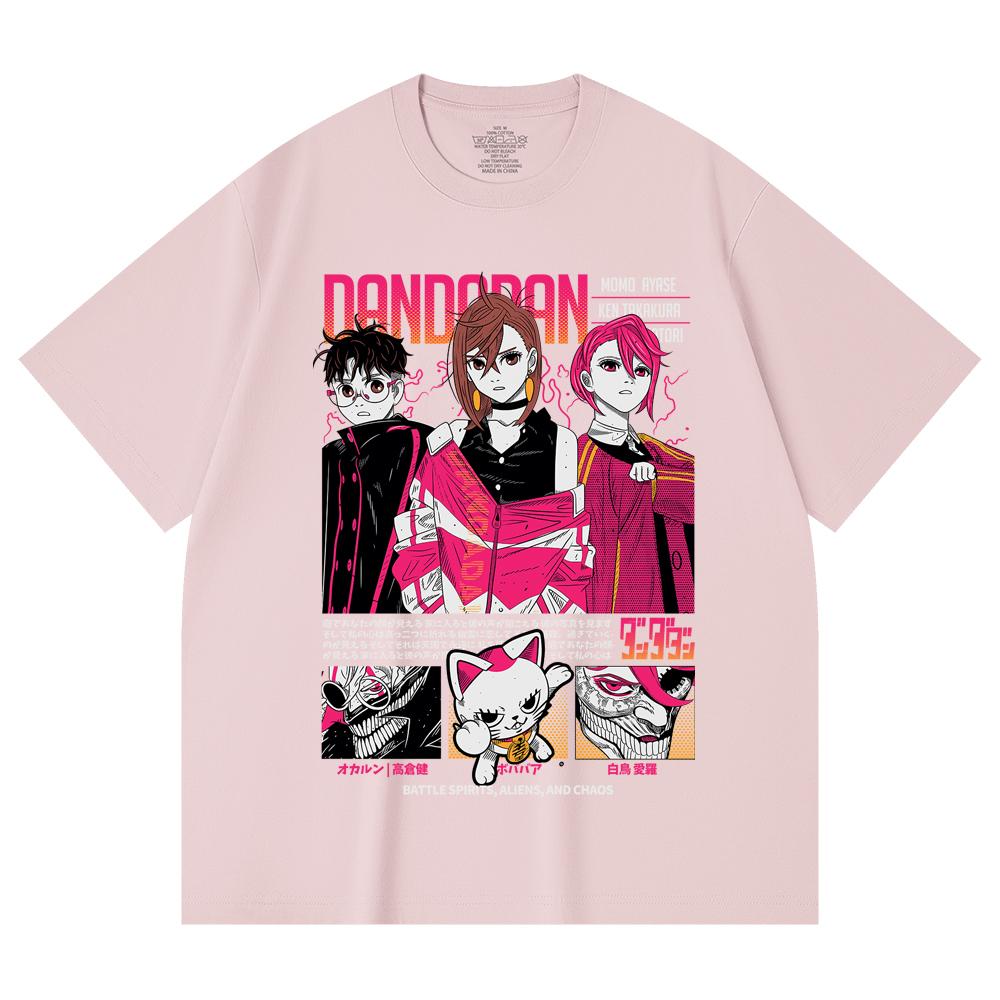 230 Gsm 100% Cotton Dandadan V14 Print Unisex Heavy Cotton T Shirt