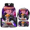 One Piece Луффи Школьная сумка One Piece Рюкзак Зоро Студенческий Рюкзак Морской Король Портфель Набор Пеналов