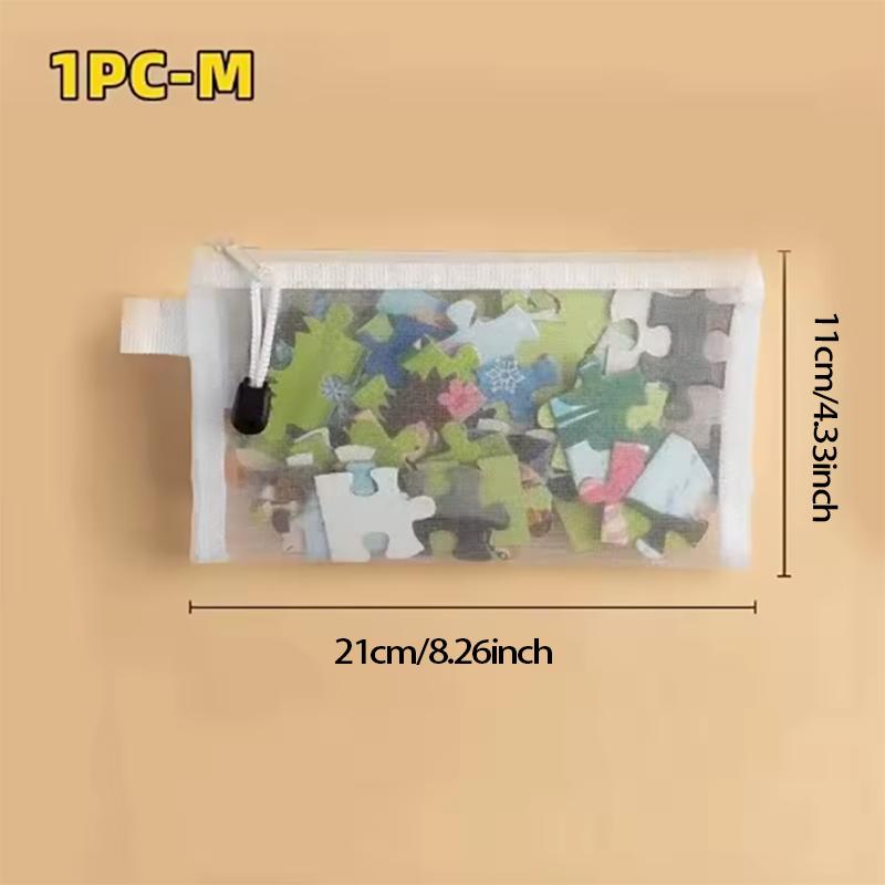 1-3 шт. Сумка для хранения Сетчатая Молния Игрушка Конструктор Пазл Подпакет Детский Частицы Молния Прозрачная Отделочная Хранение