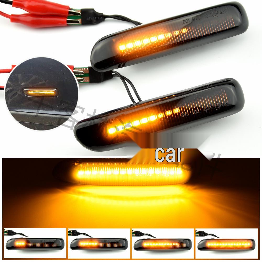 Совместим с BMW 3 серии E46 1997-2001 Динамичный светодиодный указатель поворота с бегущей строкой.