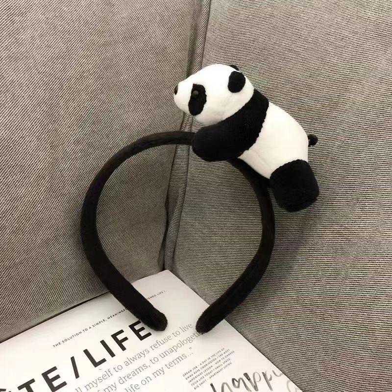 Милый плюшевый головной убор в виде красной панды - Аксессуар для волос из зоопарка для детей и взрослых