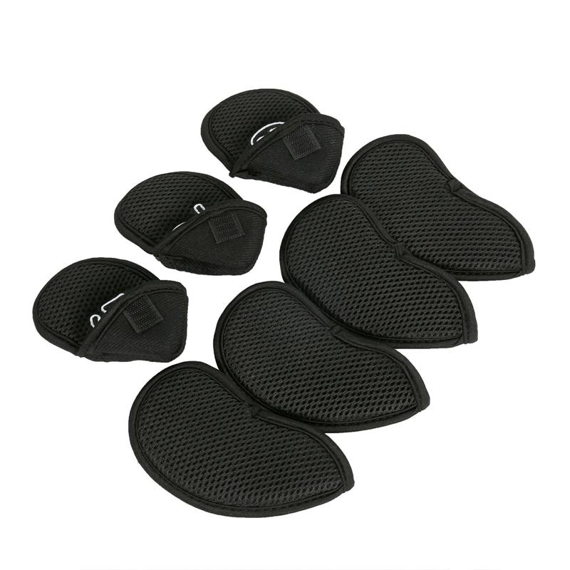 10 шт./лот Утолщенные чехлы для гольф-головок Защитники для клюшек-айронов Резиновые чехлы для головок Черные Подарки для гольфа Детские Цифровые Простые Чехлы для айронов