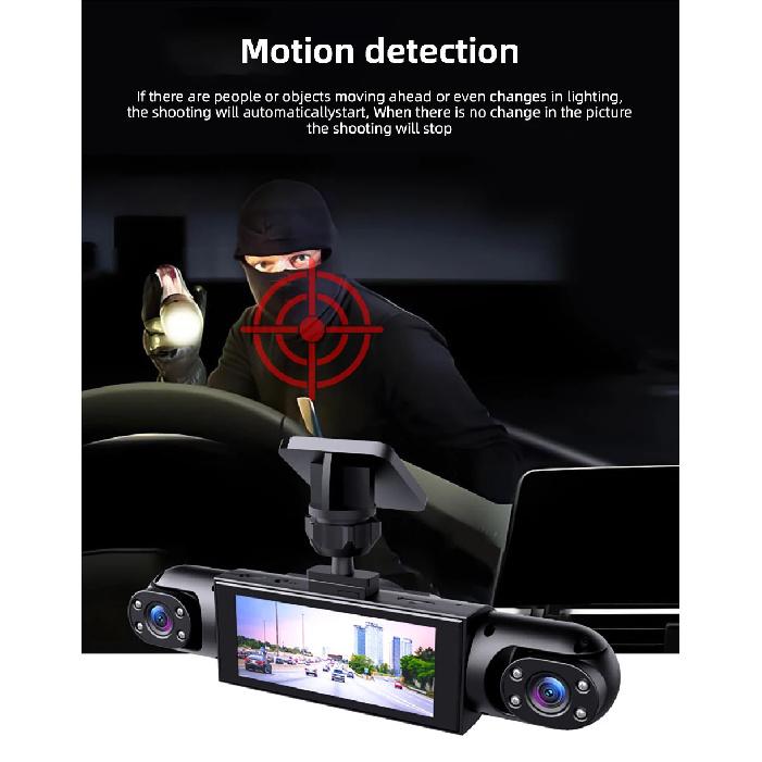4 Channel Dash Cam Mini Driving Recorder 1080P Video Recorder with Night Vision Parking Surveillance Car DVR Camera