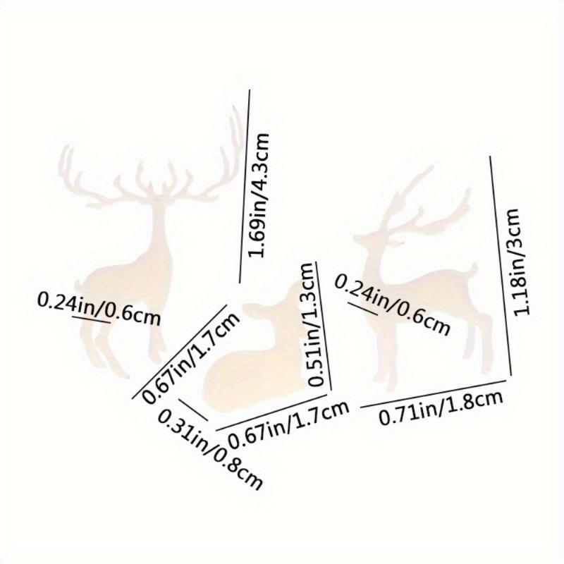 1 шт. Мини смоляной кристалл олень рождественский лес лось белый десертный стол декор веселого рождественского декора для дома