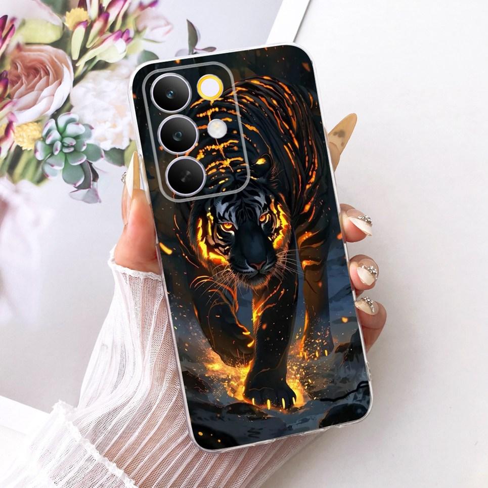 Чехол для телефона Realme C85 Pro C 85 Casing Realme 15X India с рисунком в стиле Dragon Tiger, прозрачная крышка из мягкого силикона