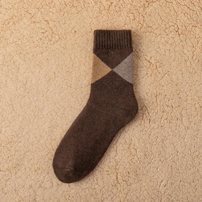 Зимние бархатные утолщенные махровые носки: Теплый, дышащий, цветной полукомбинезон для мужчин и женщин