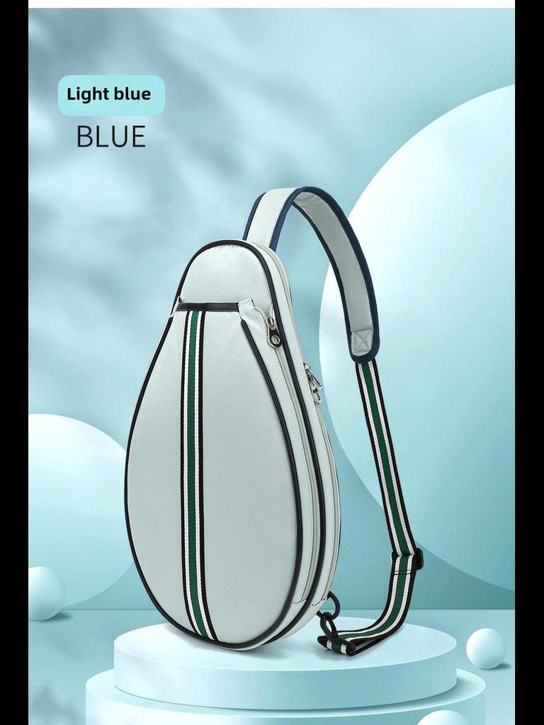 Премиальная водонепроницаемая сумка для спортивных ракеток: Вместительный рюкзак на одно плечо в корейском стиле для бадминтона и тенниса