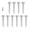 10 шт. прочные металлические колья с винтами для ремонта заборных столбов, зубчатые колья для приподнятых садовых грядок, окантовки дорожек