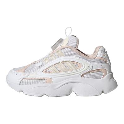 Originals Ozmillen Boa Shoes Удобные Универсальные Низкие Повседневные Кроссовки Детская Обувь Белый Светло-Розовый HQ0276