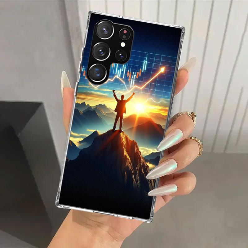 Чехол для телефона Samsung Galaxy S26 S24 S23 Ultra S25 Edge S22 S21 Plus S20 FE с принтом "Торговля Инвестиции Форекс Фондовый Рынок" Мягкий Принт Sh