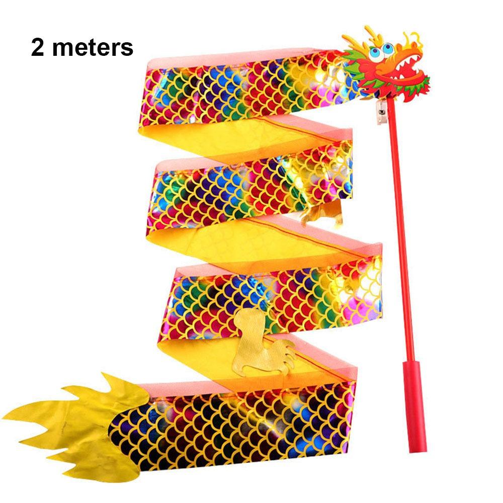 1/2 метра Лента для фонаря танца дракона в спортзале, несколько стилей, ритмическая художественная гимнастика, балет