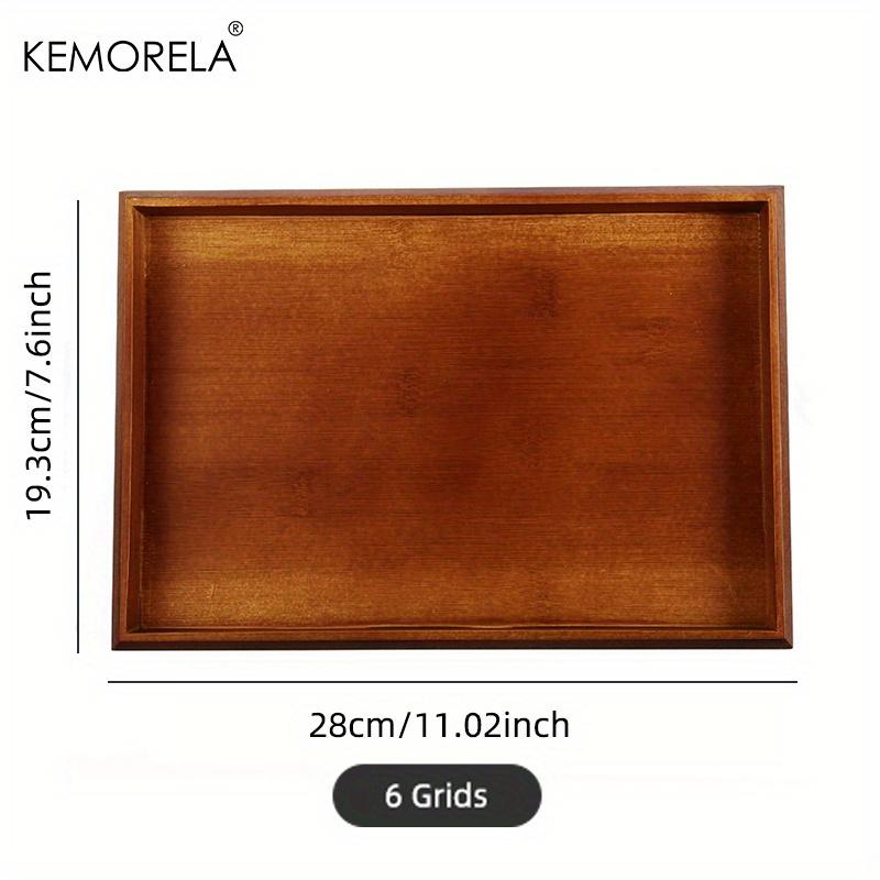 Bamboo Wooden Rectangular Tea Tray Solid Wood Tray Tea Cup Trays Stand Tray Wooden Hotel Dinner Plate Storage Tray Tableware