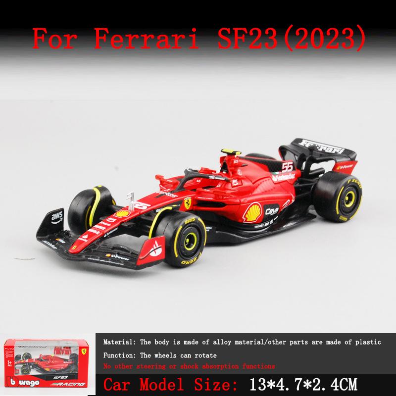 Bburago1:43 F1 2024 Racing Ferrari SF24 Racing Alpine A524 McLaren Monaco F1 MCL38 Formula Car Static Simulation Small Model Car